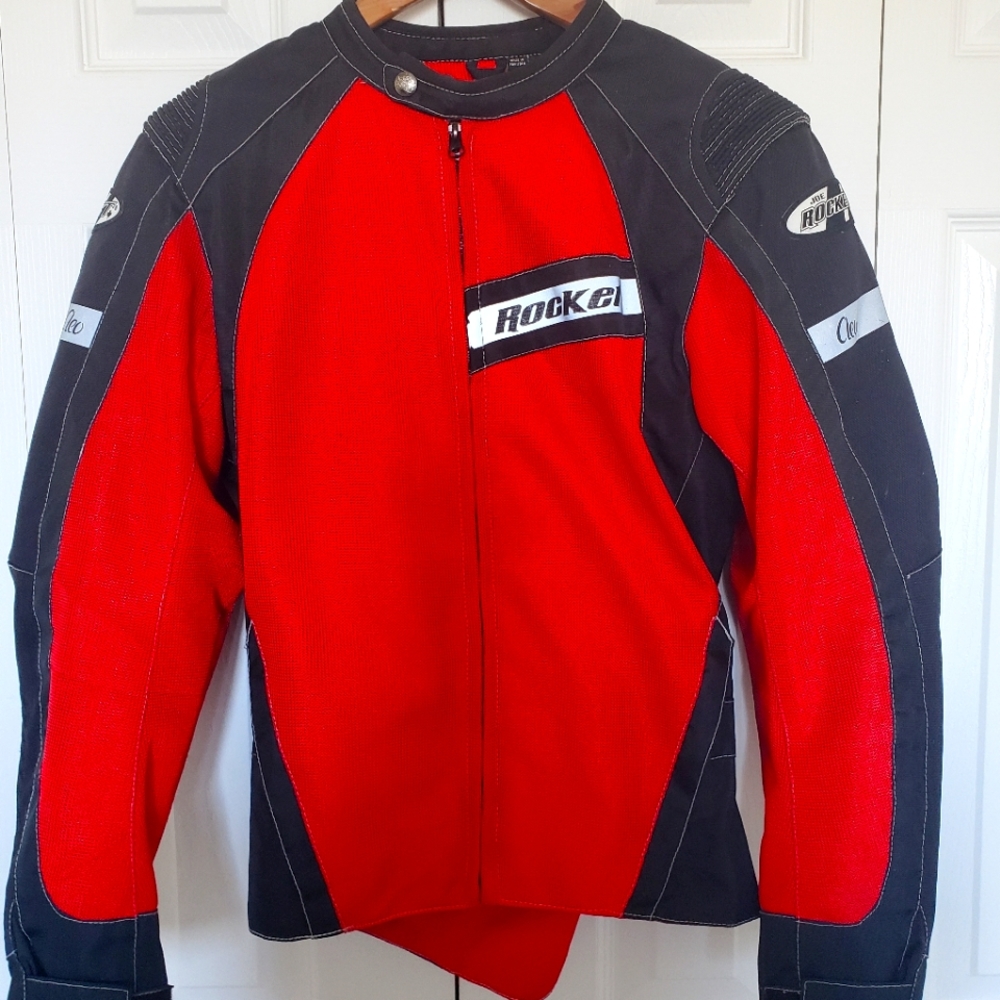 Rocket Brand motorcycle Jacket . Women size small ( will fit if you wear size M)